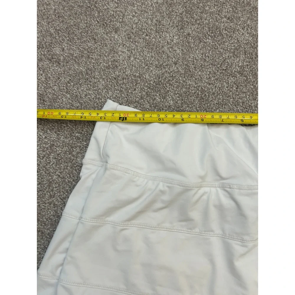 Vintage‎ Sexy Athletic Skort Womens Medium Cream Excellent Pleated Tennis Skirt